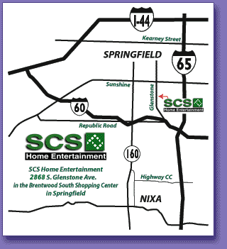 Map to find SCS Home Entertainment